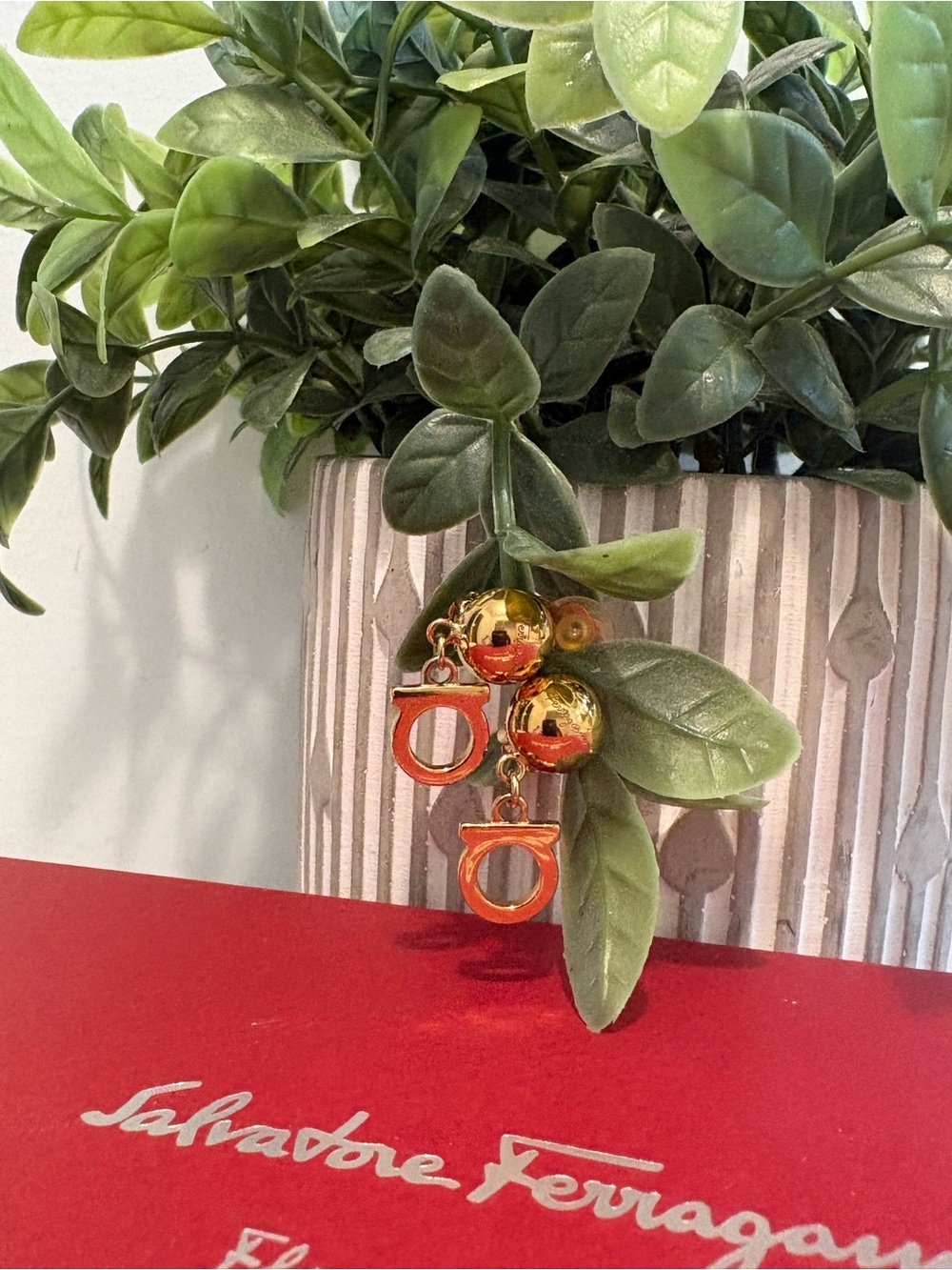 Salvatore Ferragamo Gancini Clip-on Earrings